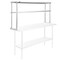 KUTLER Stainless Steel Double Overshelves, NSF Commercial 2-Tier Shelves for Prep and Work Tables for Restaurant, Kitchen, Workshop